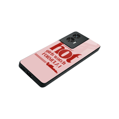 F1 Queen stylish phone case for motorola edge 50 fusion | glossy glass and slim fit