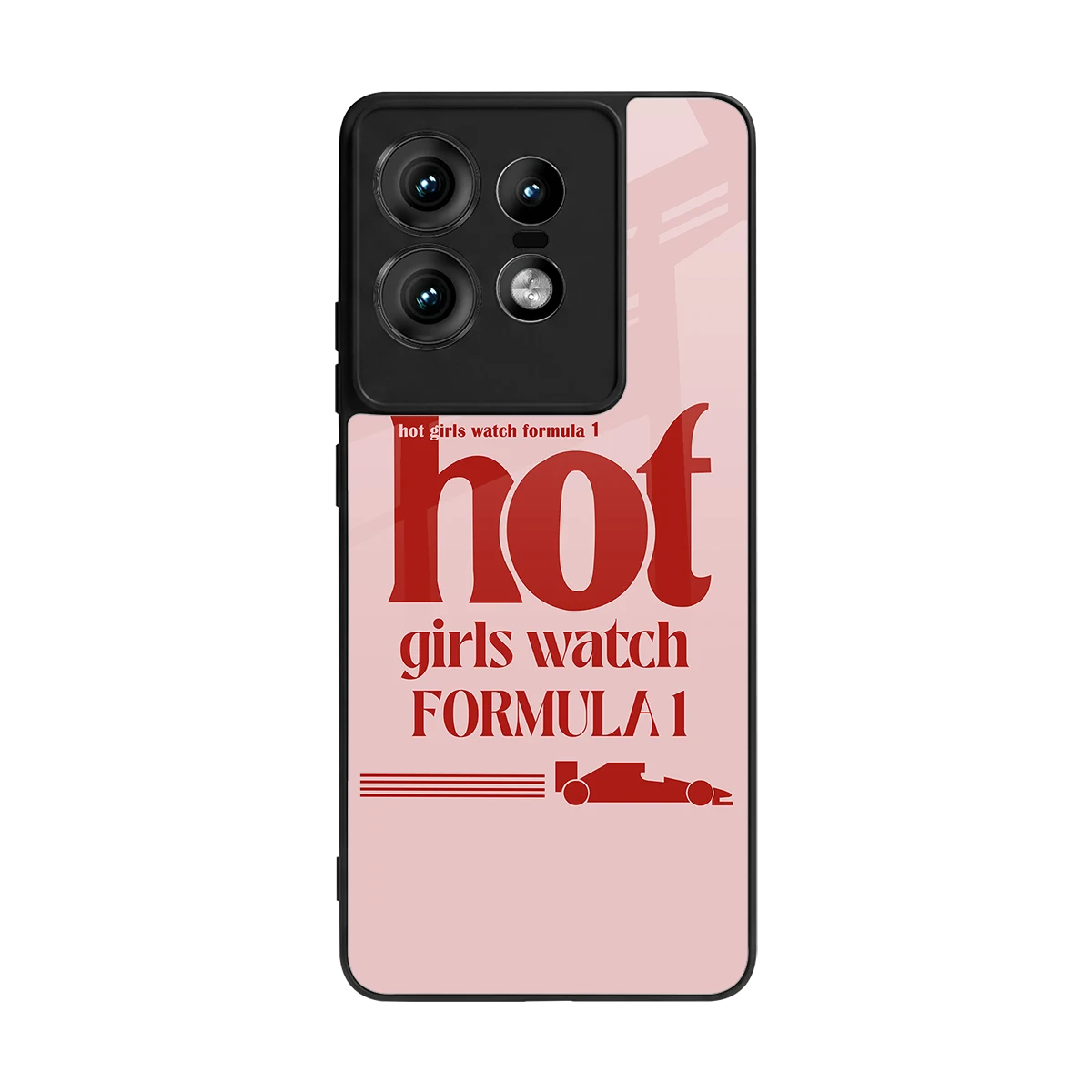 F1 Queen back phone cover | glass case for motorola edge 50 pro