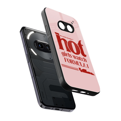 F1 Queen sleek nothing phone 2a cover with tempered glass back and TPU edges
