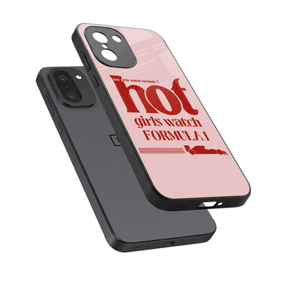 F1 Queen sleek oneplus 15r cover with tempered glass back and TPU edges