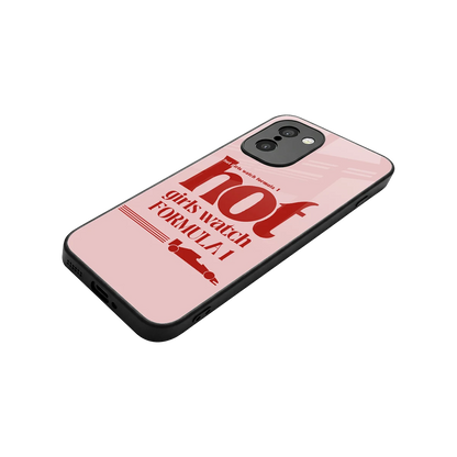 F1 Queen stylish phone case for oneplus 15r | glossy glass and slim fit