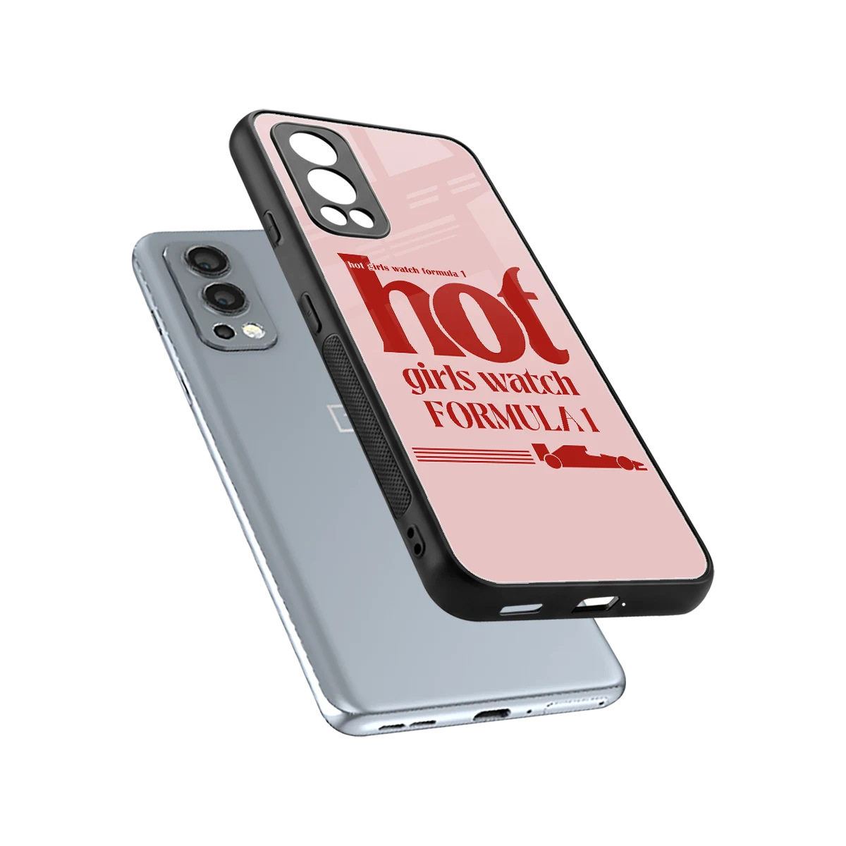 F1 Queen sleek oneplus nord 2 cover with tempered glass back and TPU edges