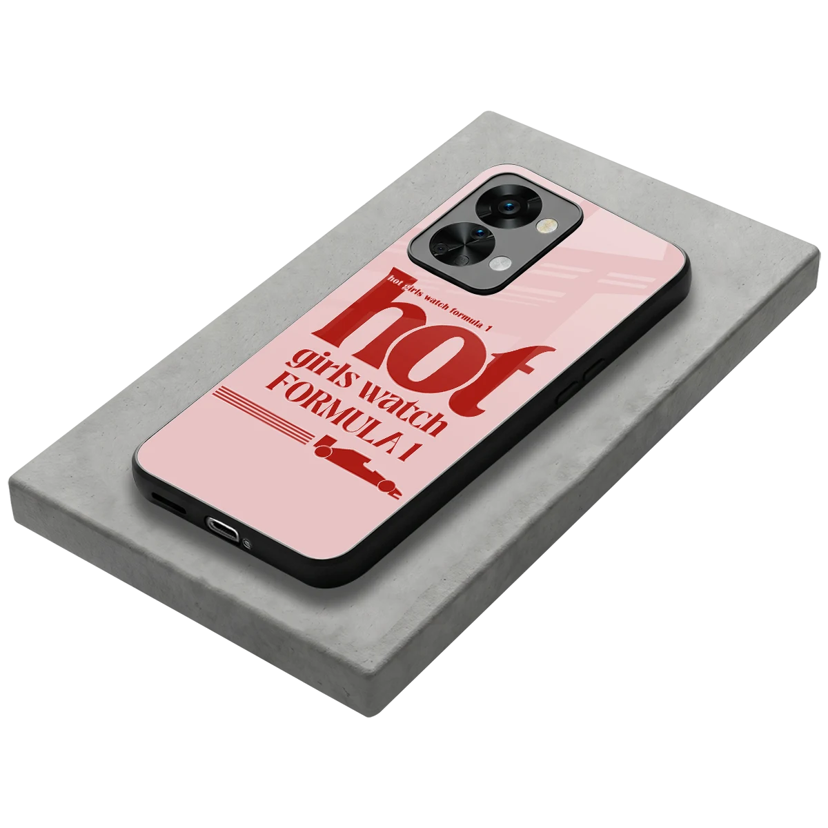 F1 Queen stylish phone case for oneplus nord 2t | glossy glass and slim fit