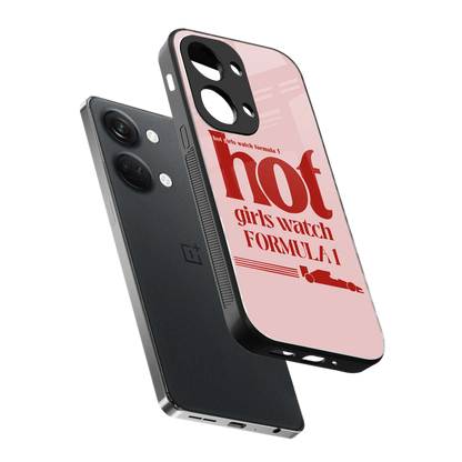 F1 Queen sleek oneplus nord 3 cover with tempered glass back and TPU edges