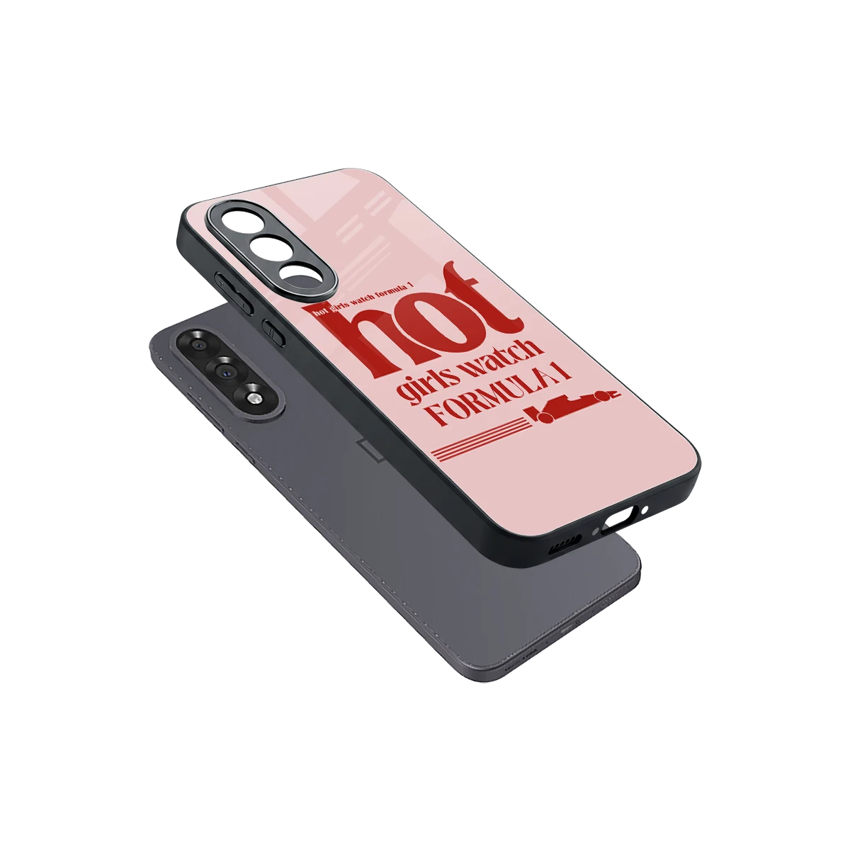F1 Queen sleek oneplus nord 5 cover with tempered glass back and TPU edges