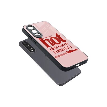 F1 Queen sleek oneplus nord 5 cover with tempered glass back and TPU edges