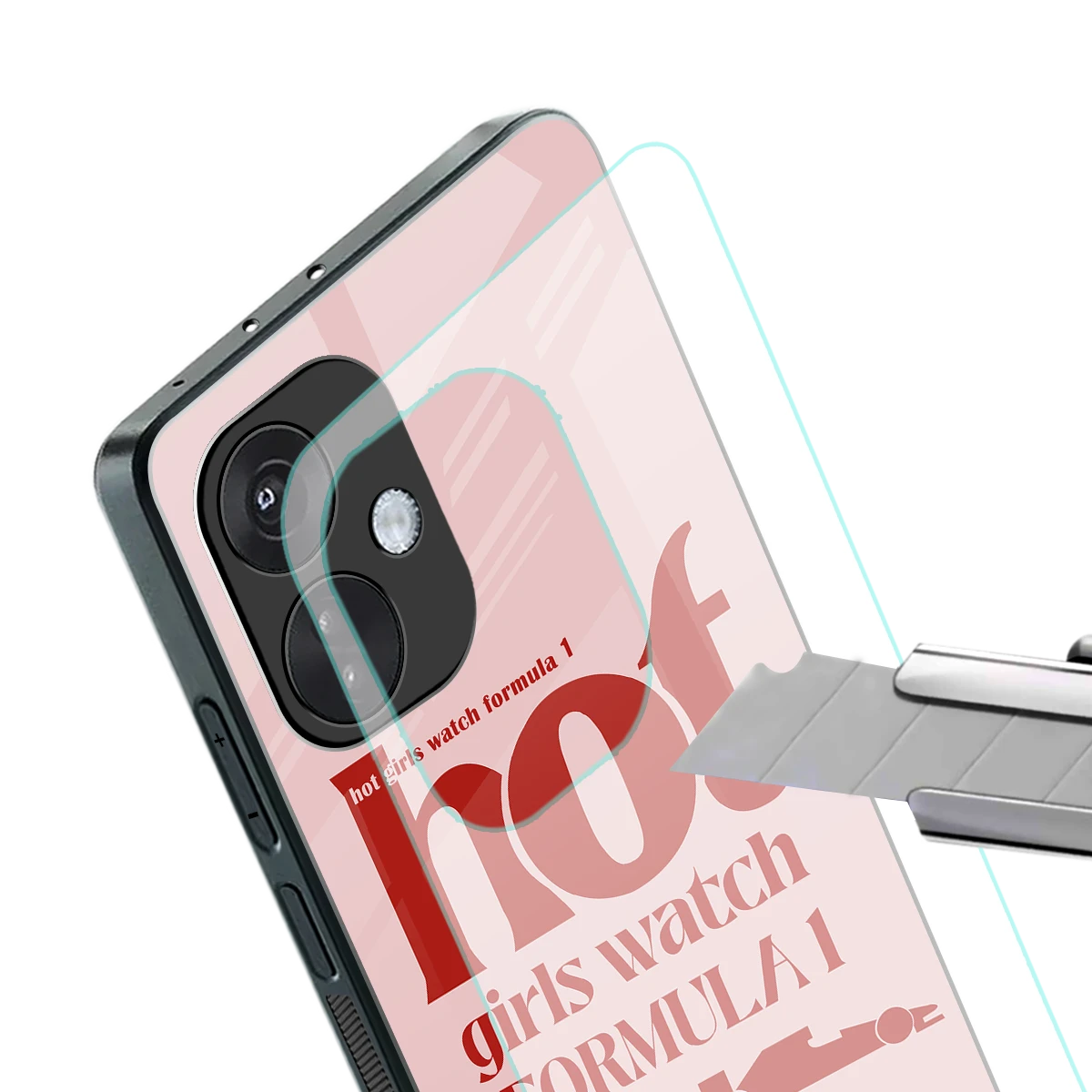 F1 Queen stylish phone case for oneplus nord ce 3 | glossy glass and slim fit