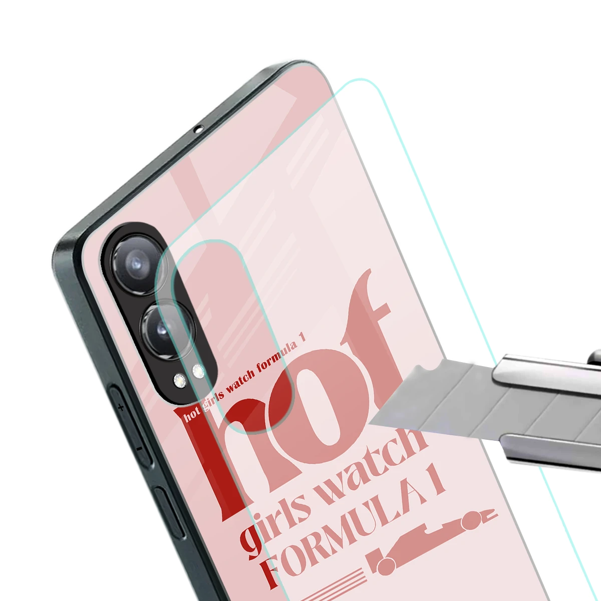 F1 Queen stylish phone case for oneplus nord ce 4 lite | glossy glass and slim fit