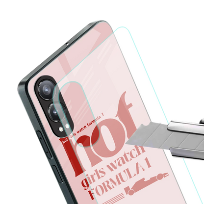 F1 Queen stylish phone case for oneplus nord ce 4 lite | glossy glass and slim fit