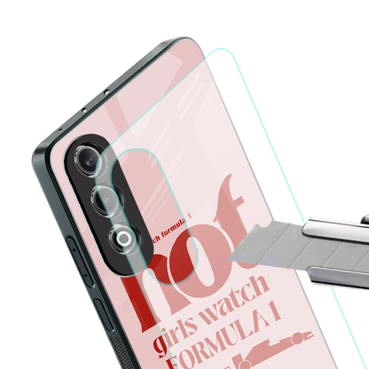 F1 Queen stylish phone case for oneplus nord ce 4 | glossy glass and slim fit