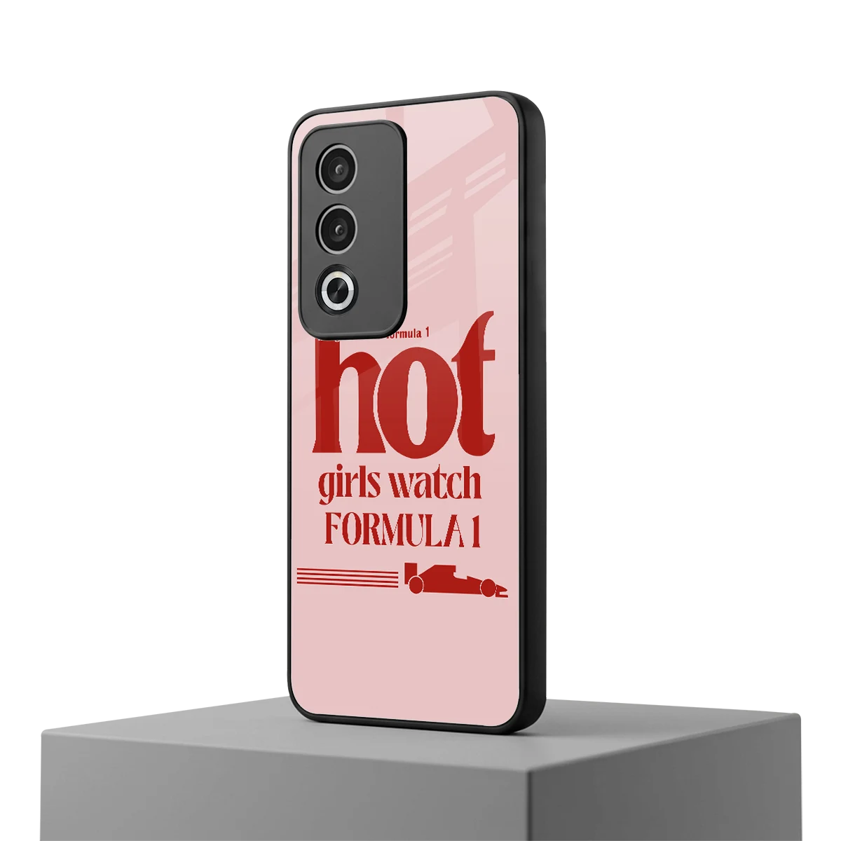 F1 Queen oppo a3 pro mobile cover | shockproof glass phone case