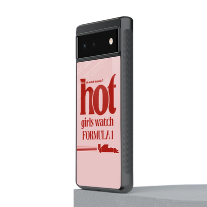 F1 Queen stylish phone case for google pixel 6a | glossy glass and slim fit