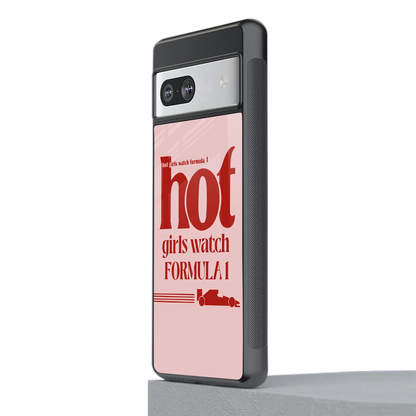 F1 Queen stylish phone case for google pixel 7a | glossy glass and slim fit