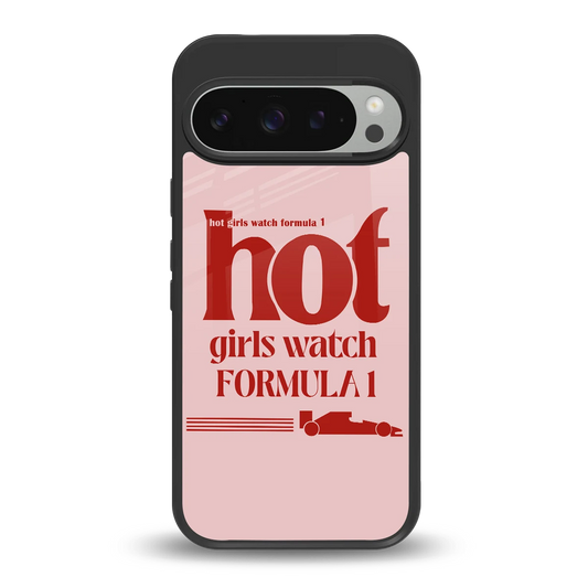 F1 Queen back phone cover | glass case for google pixel 9 pro xl