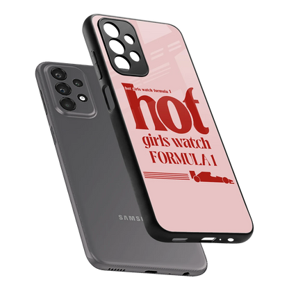 F1 Queen sleek samsung galaxy a23 cover with tempered glass back and TPU edges