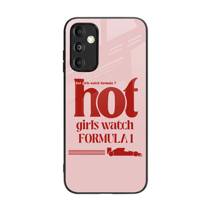 F1 Queen back phone cover | glass case for samsung galaxy m14 5g