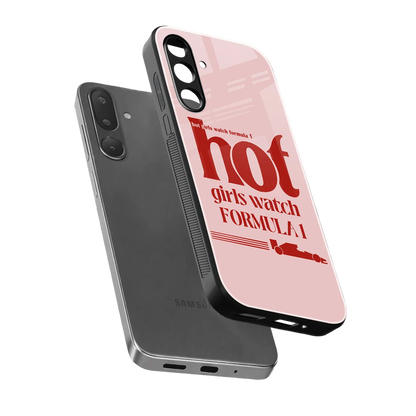 F1 Queen sleek samsung galaxy m16 5g cover with tempered glass back and TPU edges