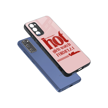 F1 Queen sleek samsung galaxy s20 fe cover with tempered glass back and TPU edges