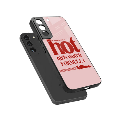 F1 Queen sleek samsung galaxy s22 cover with tempered glass back and TPU edges