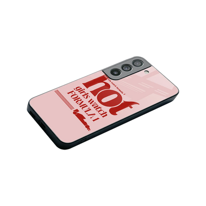 F1 Queen stylish phone case for samsung galaxy s22 | glossy glass and slim fit