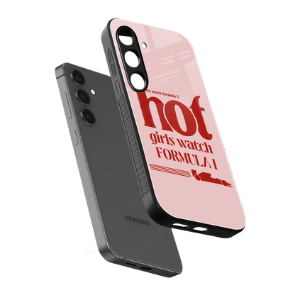 F1 Queen sleek samsung galaxy s25 cover with tempered glass back and TPU edges