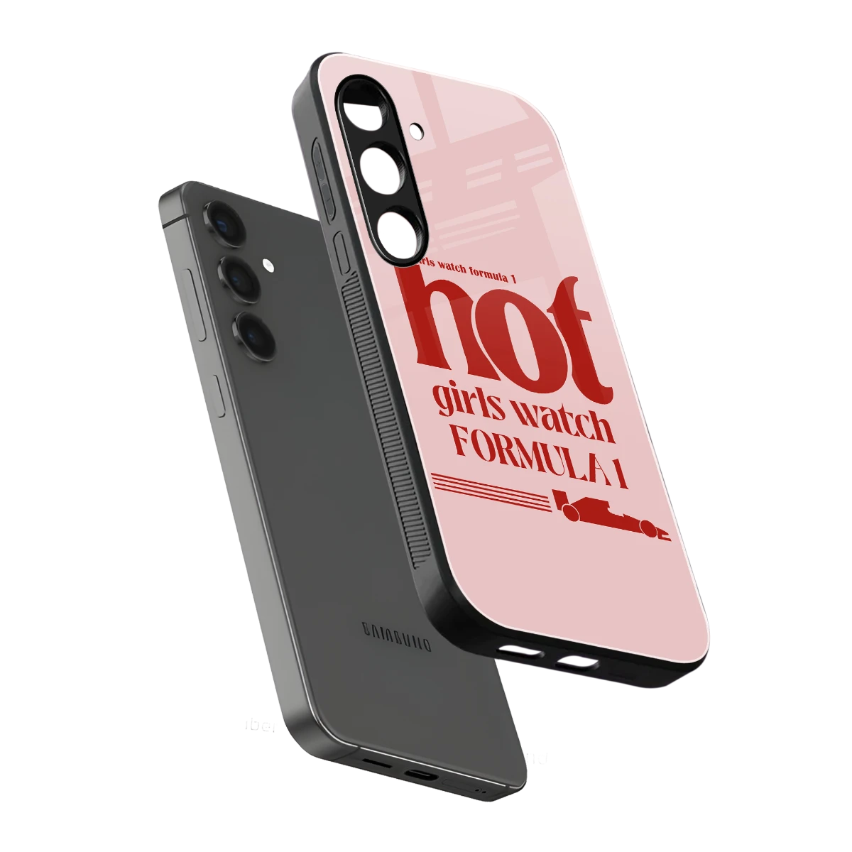 F1 Queen sleek samsung galaxy s23 plus cover with tempered glass back and TPU edges