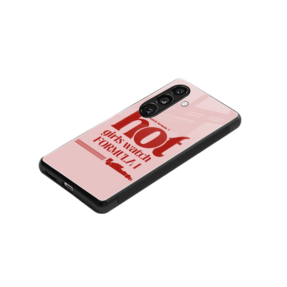 F1 Queen stylish phone case for samsung galaxy s24 | glossy glass and slim fit