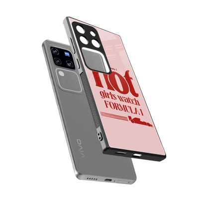 F1 Queen sleekvivo v30 pro cover with tempered glass back and TPU edges