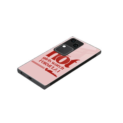 F1 Queen stylish phone case for vivo v30 | glossy glass and slim fit