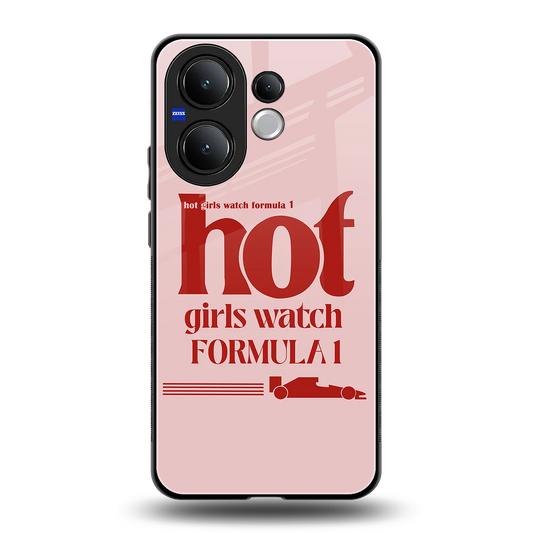 F1 Queen back phone cover | glass case for vivo v60
