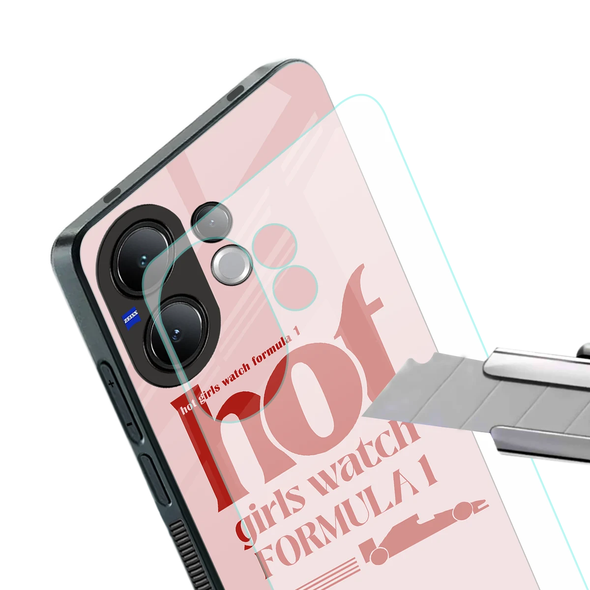F1 Queen stylish phone case for vivo v60 | glossy glass and slim fit