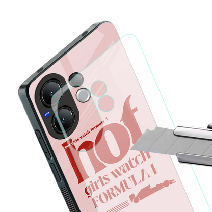 F1 Queen stylish phone case for vivo v60 | glossy glass and slim fit