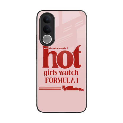 F1 Queen back phone cover | glass case for vivo v70 fe