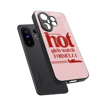 F1 Queen sleek vivo x200 fe cover with tempered glass back and TPU edges
