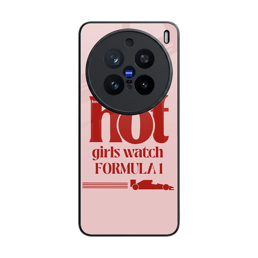 F1 Queen back phone cover | glass case for vivo x200 pro