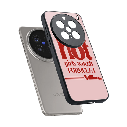 F1 Queen sleek vivo x200 pro cover with tempered glass back and TPU edges