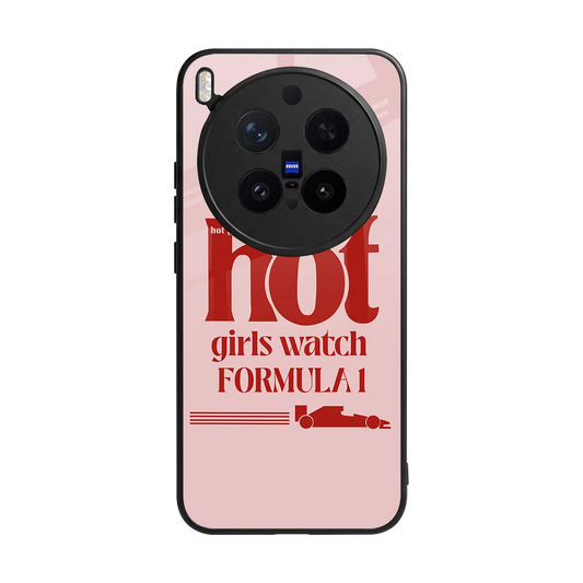 F1 Queen back phone cover | glass case for vivo x300 pro