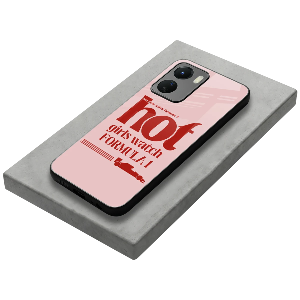F1 Queen stylish phone case for vivo y16 | glossy glass and slim fit