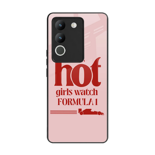 F1 Queen back phone cover | glass case for vivo y200 5g