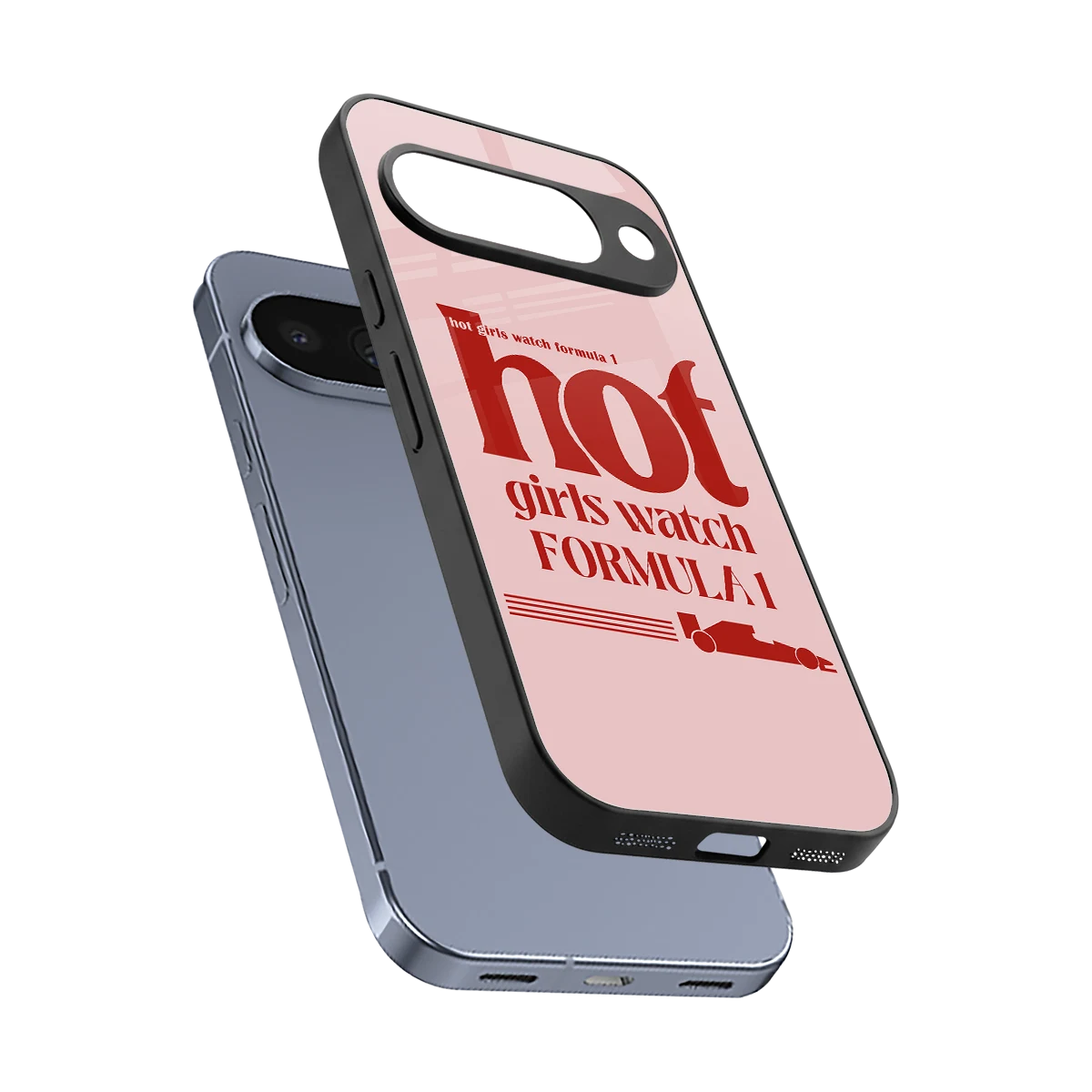 F1 Queen sleek google pixel 10 cover with tempered glass back and TPU edges