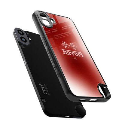 F16 sleek cmf nothing phone 1 cover with tempered glass back and TPU edges
