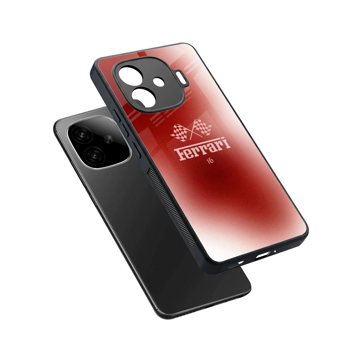 F16 sleek iqoo neo 10r 5g cover with tempered glass back and TPU edges