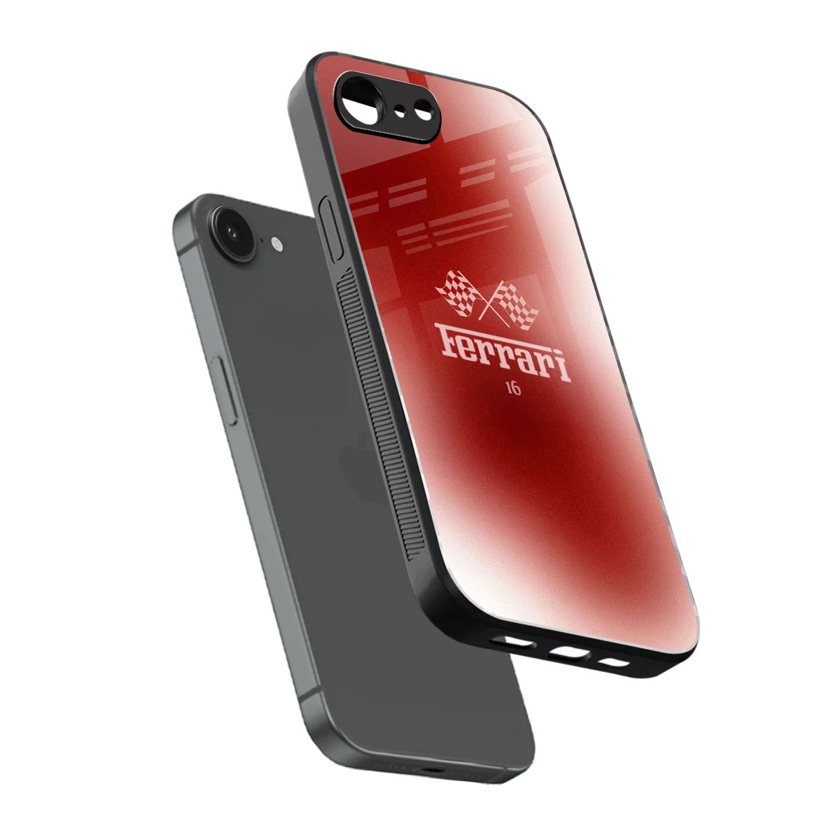 F16 sleek iphone 16e cover with tempered glass back and TPU edges