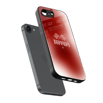 F16 sleek iphone 16e cover with tempered glass back and TPU edges