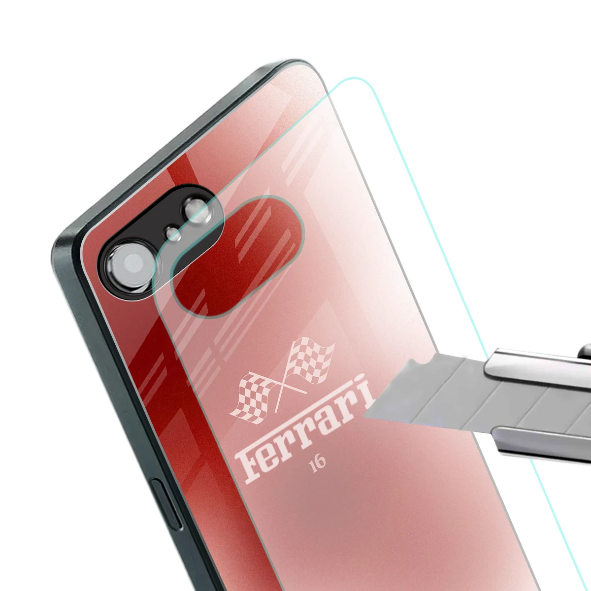 F16 stylish phone case for iphone 16e | glossy glass and slim fit