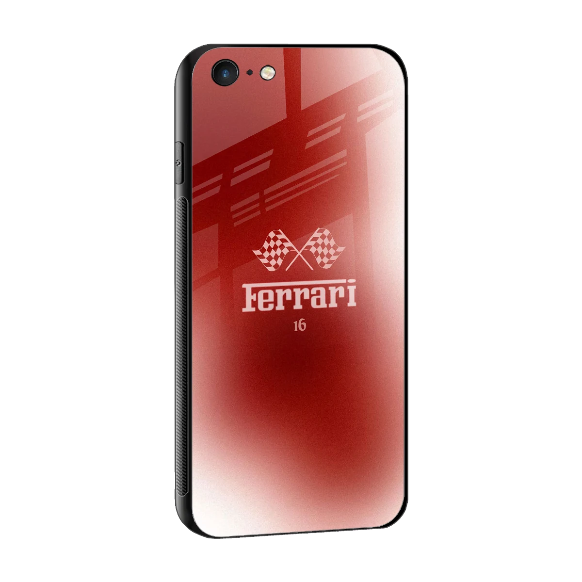 F16 sleek iphone 6 cover with tempered glass back and TPU edges