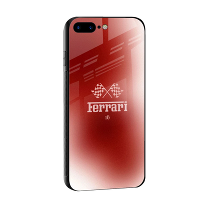 F16 sleek iphone 7 plus cover with tempered glass back and TPU edges