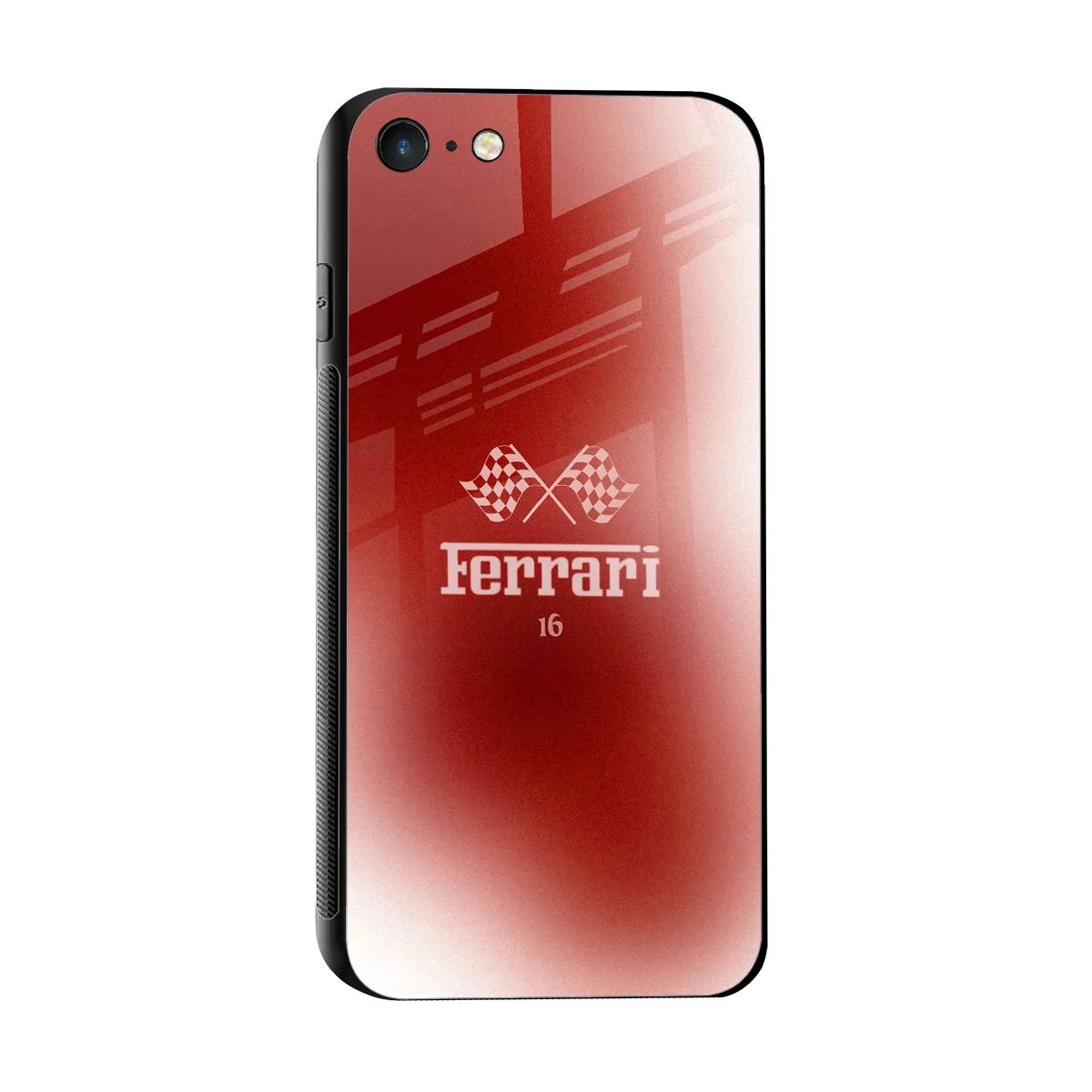 F16 sleek iphone 7 cover with tempered glass back and TPU edges