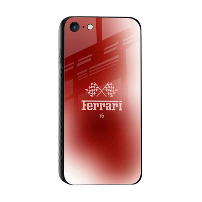 F16 sleek iphone 7 cover with tempered glass back and TPU edges
