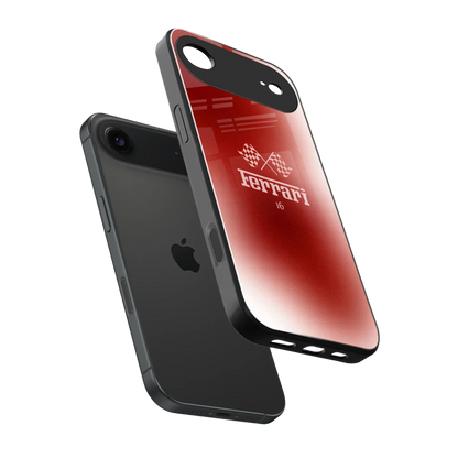 F16 sleek iphone air cover with tempered glass back and TPU edges